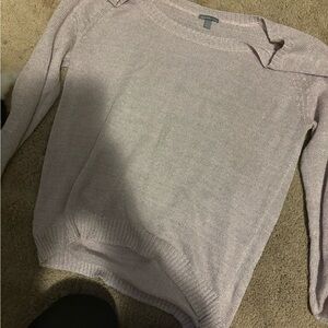 Charlotte Russe Lavender Crew Neck Sweater